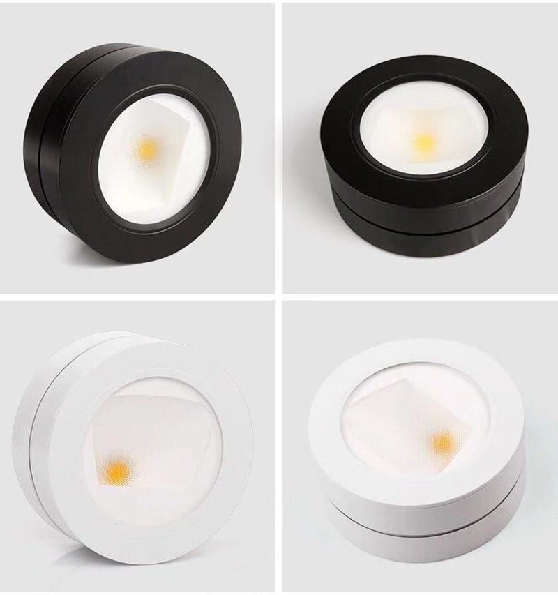 Surface mounted LED downlight C0B spotlight 3W 5W 7W 10W ultra-thin driverless 25° oblique spot light LED ceiling light AC220V