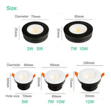 Surface mounted LED downlight C0B spotlight 3W 5W 7W 10W ultra-thin driverless 25° oblique spot light LED ceiling light AC220V