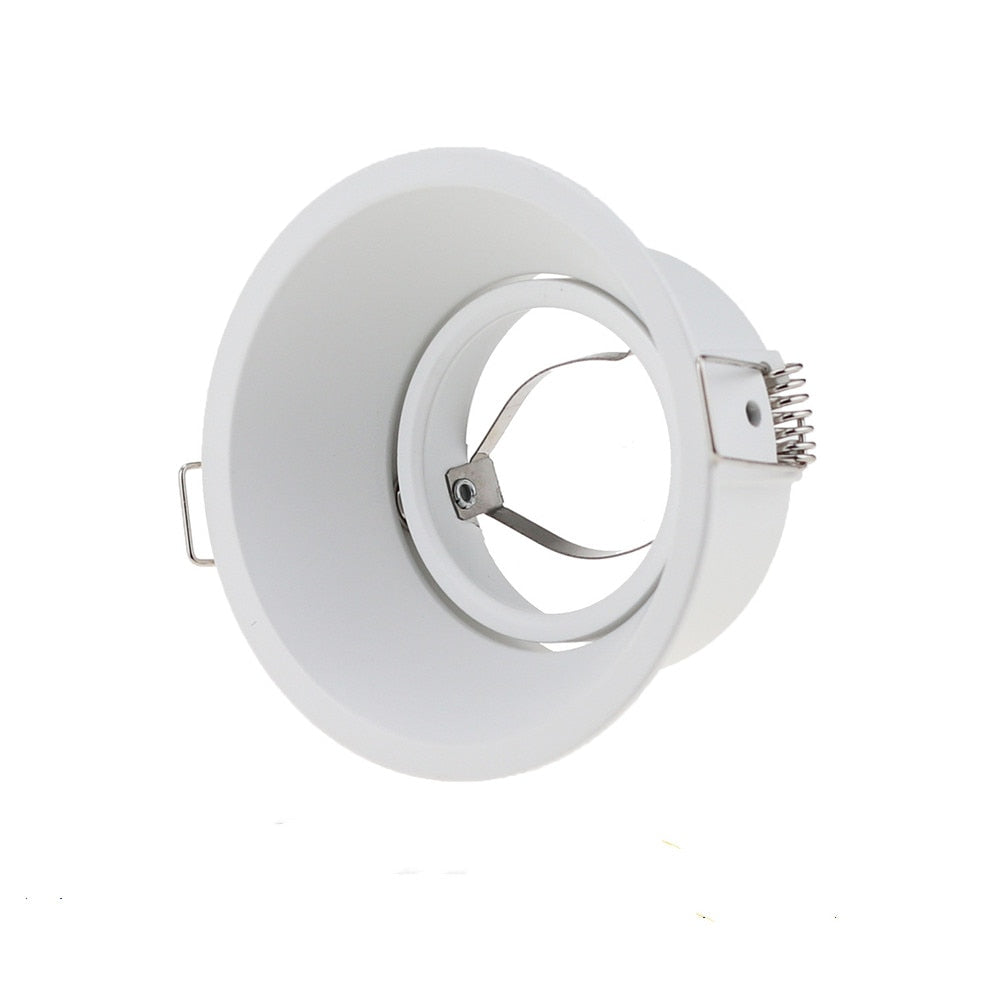 DBF Anti Glare Recessed Ceiling Lighting Frame LED Downlights Fitting GU5.3 GU10 MR16 Without Bulb Changeable Base Socket Light