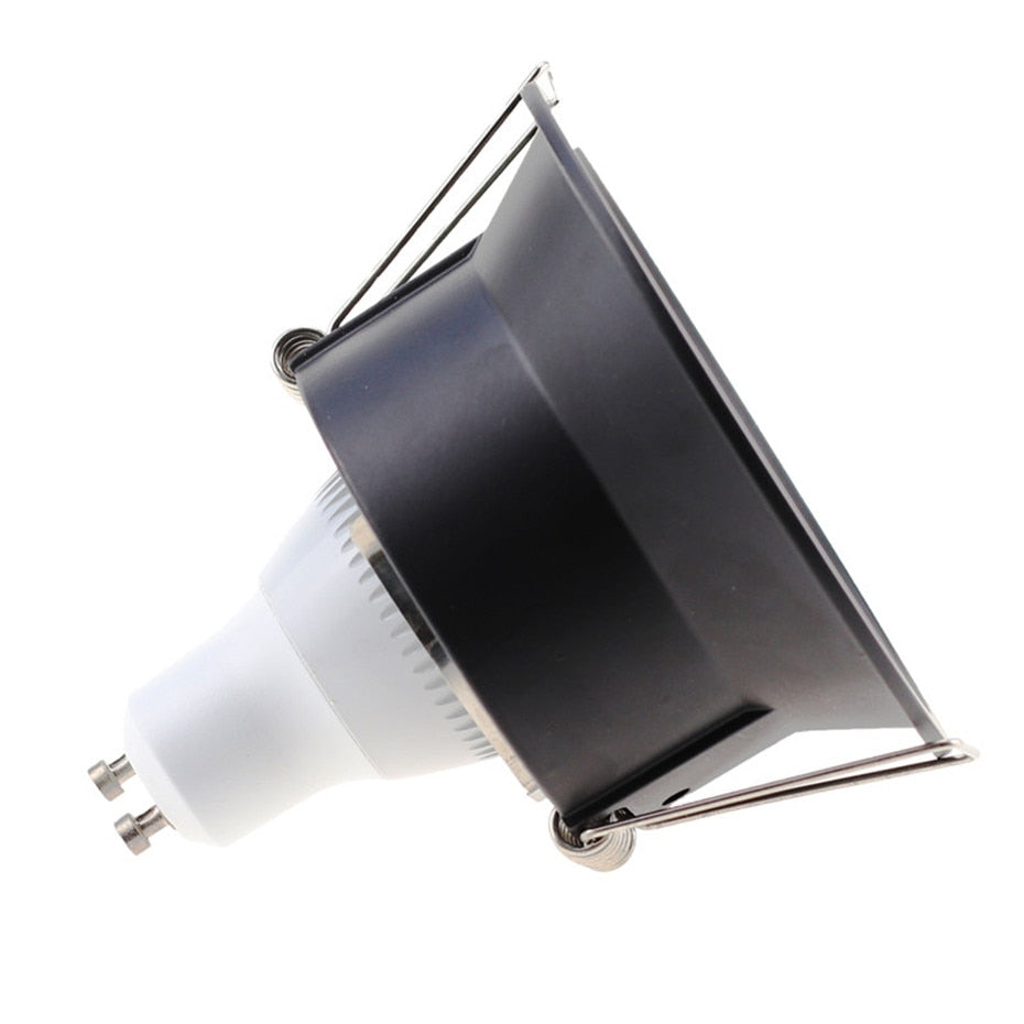 DBF Anti Glare Recessed Ceiling Lighting Frame LED Downlights Fitting GU5.3 GU10 MR16 Without Bulb Changeable Base Socket Light