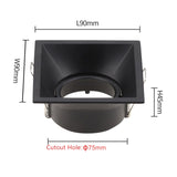 DBF Anti Glare Recessed Ceiling Lighting Frame LED Downlights Fitting GU5.3 GU10 MR16 Without Bulb Changeable Base Socket Light