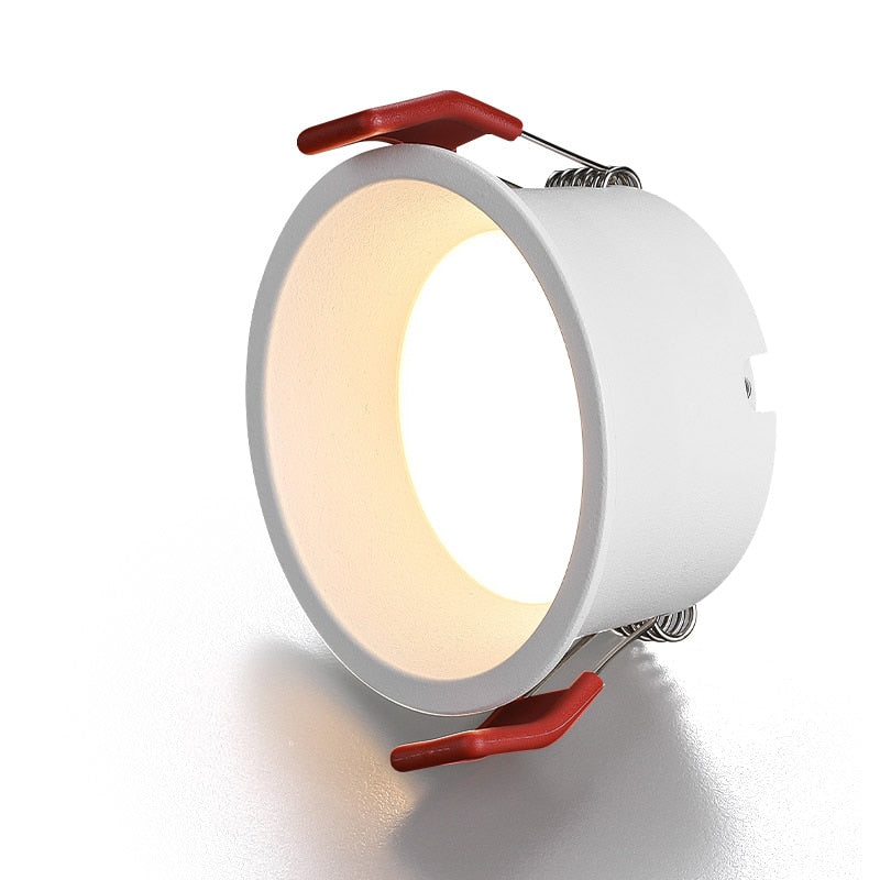 Deep Anti-Glare LED Ceiling Downlight Dimmable COB Spot Lights 15W 12W 7W Bedroom Kitchen Study Lamp 85-265v 2021 Newest