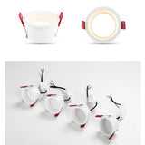 Deep Anti-Glare LED Ceiling Downlight Dimmable COB Spot Lights 15W 12W 7W Bedroom Kitchen Study Lamp 85-265v 2021 Newest