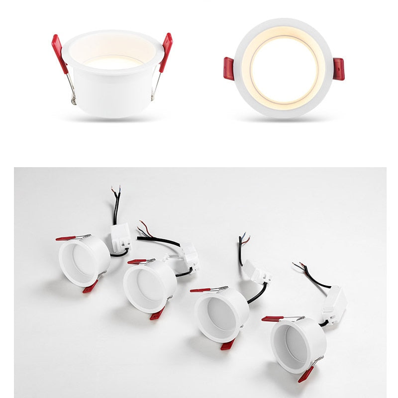 Deep Anti-Glare LED Ceiling Downlight Dimmable COB Spot Lights 15W 12W 7W Bedroom Kitchen Study Lamp 85-265v 2021 Newest