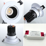 LED downlight 5w 7w 10w lamp Ultra bright spot lighting for living room bedroom recessed led ceiling light Anti-glare 110V 230V