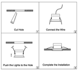 LED downlight 5w 7w 10w lamp Ultra bright spot lighting for living room bedroom recessed led ceiling light Anti-glare 110V 230V
