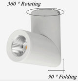 Dimmable Rotating LED Downlights 7W 9W 12W 15W COB LED Ceiling Spot Lights AC110-220V LED Wall Lamp Warm Cold White Indoor Lighting