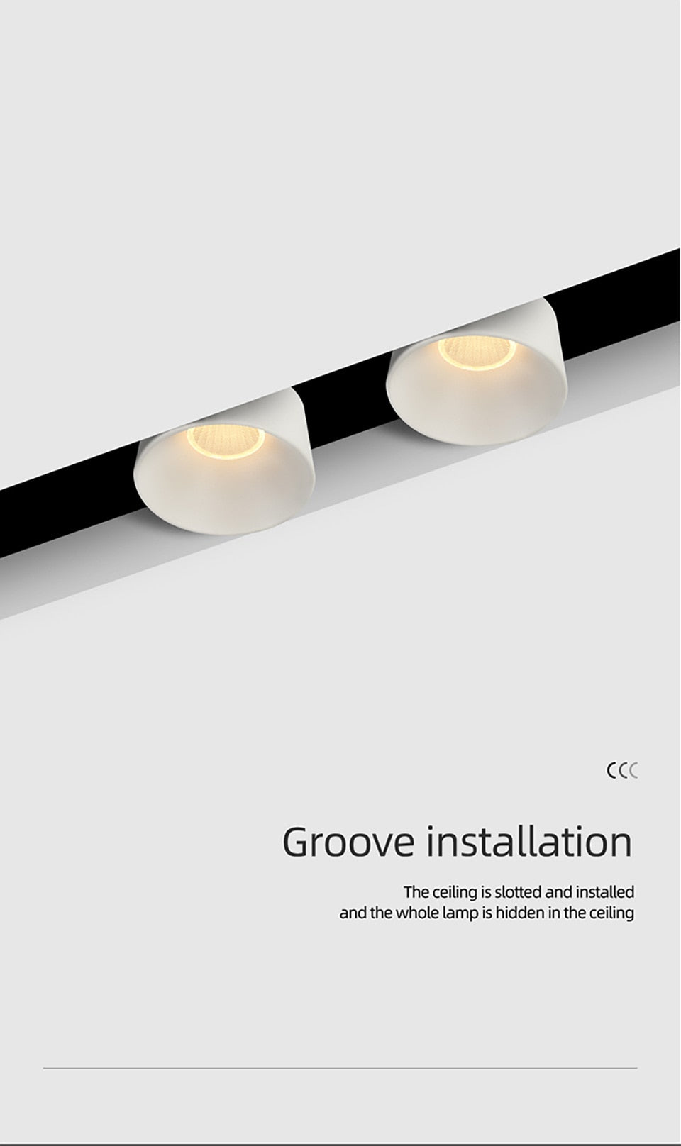 Aisilan Modern Recessed Downlight design led Lamp Ceiling Recess Hidden Lights Indoor Lighting Spot Living Room Spotlights