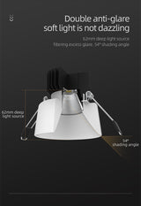 Aisilan Modern Recessed Downlight design led Lamp Ceiling Recess Hidden Lights Indoor Lighting Spot Living Room Spotlights
