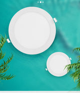 Ultrathin LED Downlight LED Round Panel Light 3W 6W 9W 12W 15W 18W Led Ceiling Recessed Grid Downlight Lamp Lighting 110V 220V