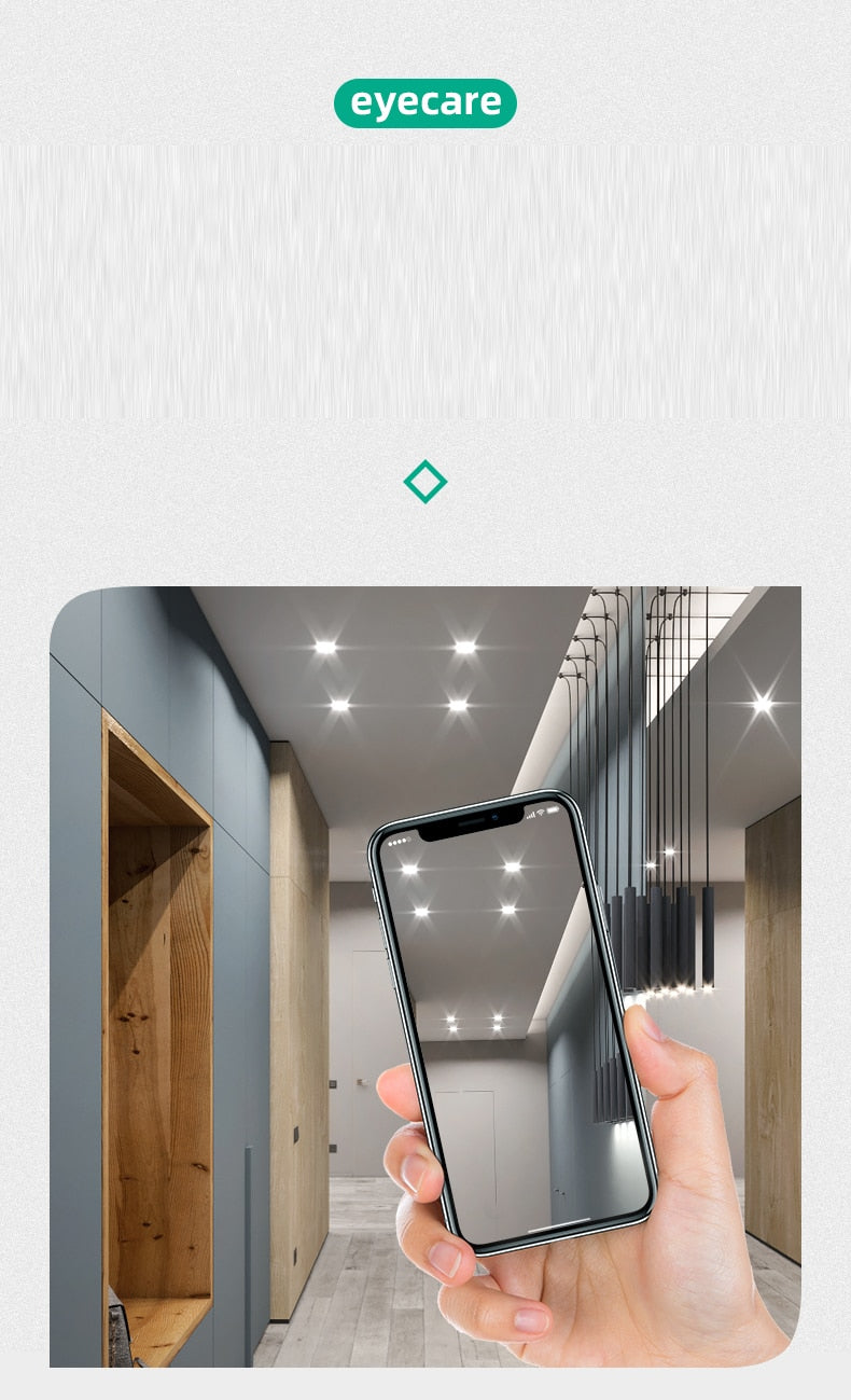 Ultrathin LED Downlight LED Round Panel Light 3W 6W 9W 12W 15W 18W Led Ceiling Recessed Grid Downlight Lamp Lighting 110V 220V