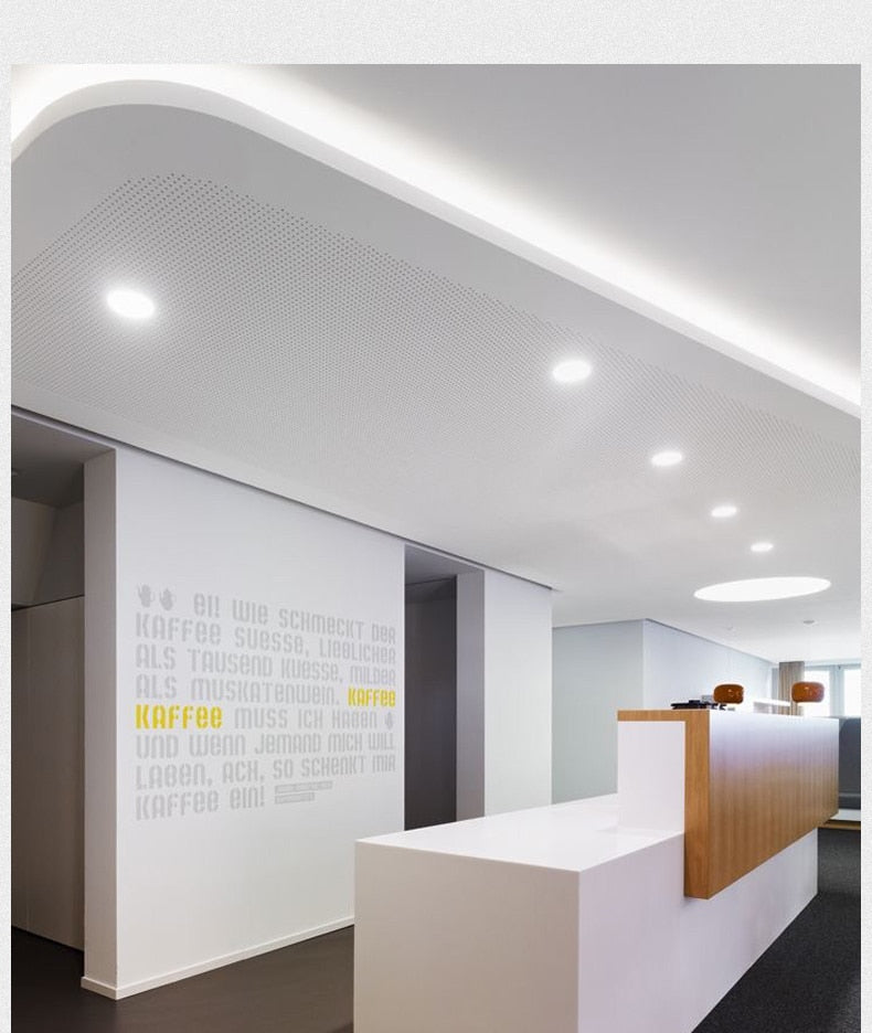 Ultrathin LED Downlight LED Round Panel Light 3W 6W 9W 12W 15W 18W Led Ceiling Recessed Grid Downlight Lamp Lighting 110V 220V