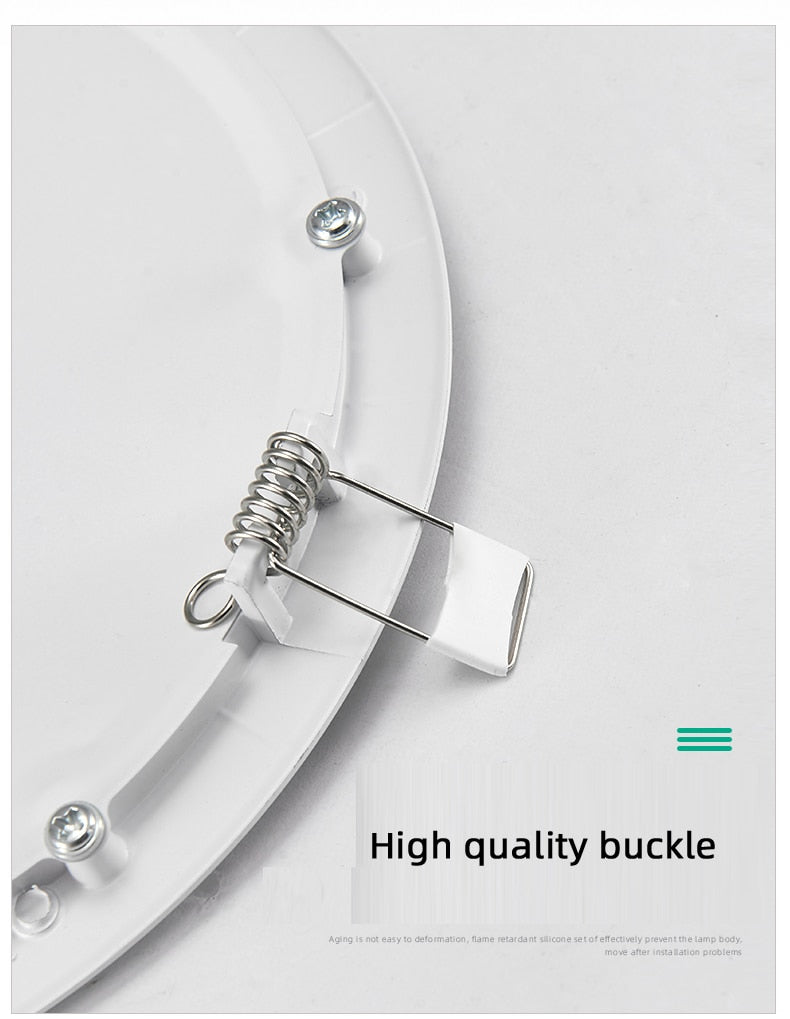 Ultrathin LED Downlight LED Round Panel Light 3W 6W 9W 12W 15W 18W Led Ceiling Recessed Grid Downlight Lamp Lighting 110V 220V