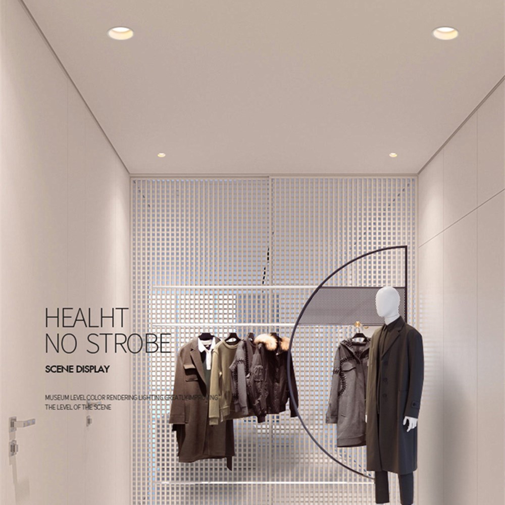 Led Downlight Recessed Led Ceiling Spotlights Aluminum High Brightness 5W 7W 12W 15W  Dimmable Narrow Side No glare AC90-265V