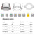 Led Downlight Recessed Led Ceiling Spotlights Aluminum High Brightness 5W 7W 12W 15W  Dimmable Narrow Side No glare AC90-265V