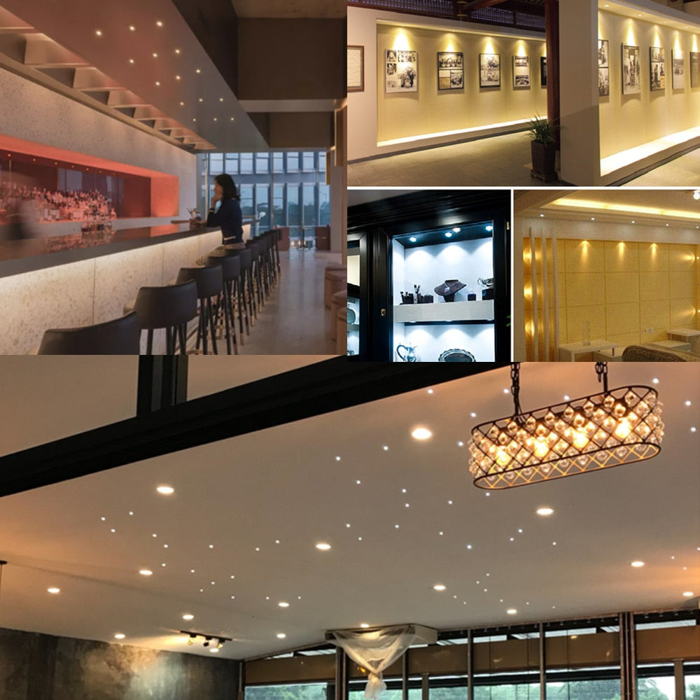 IP65 1W Mini LED Downlight Indoor Recessed Dimmable Spot Light DC12V Home Bathroom Corridor Ceiling Cabinet Bulb Decor Lighting