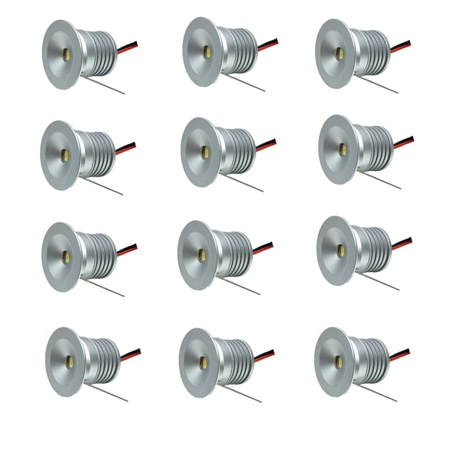 IP65 1W Mini LED Downlight Indoor Recessed Dimmable Spot Light DC12V Home Bathroom Corridor Ceiling Cabinet Bulb Decor Lighting