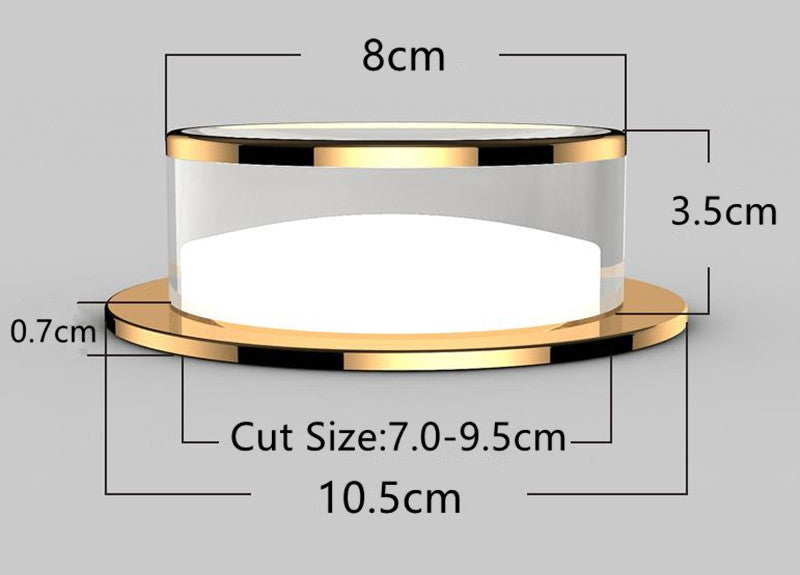 Commercial Lighting LED Downlight 5W 7W Led Ceiling Lamp AC220V LED Spot Lighting Bedroom Kitchen Led Recessed Downlight 3000K