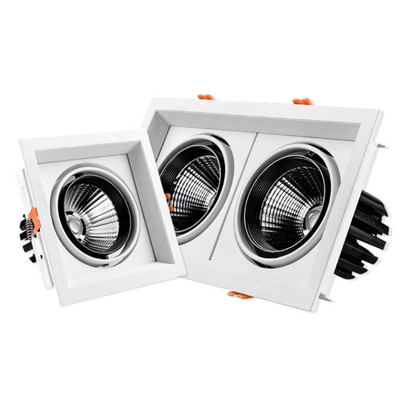 LED Downlight double Dimmable downlight light Ceiling Spot Light 10w 20W 30W AC85-265V ceiling recessed Lights Indoor Lighting