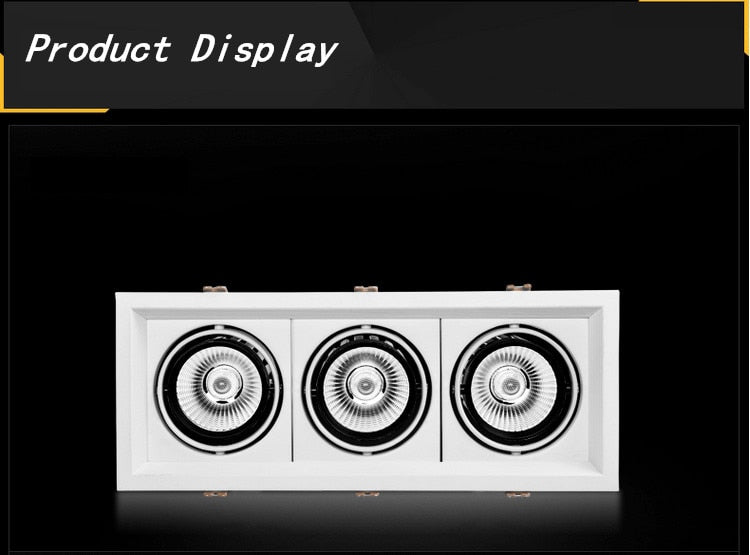 LED Downlight double Dimmable downlight light Ceiling Spot Light 10w 20W 30W AC85-265V ceiling recessed Lights Indoor Lighting