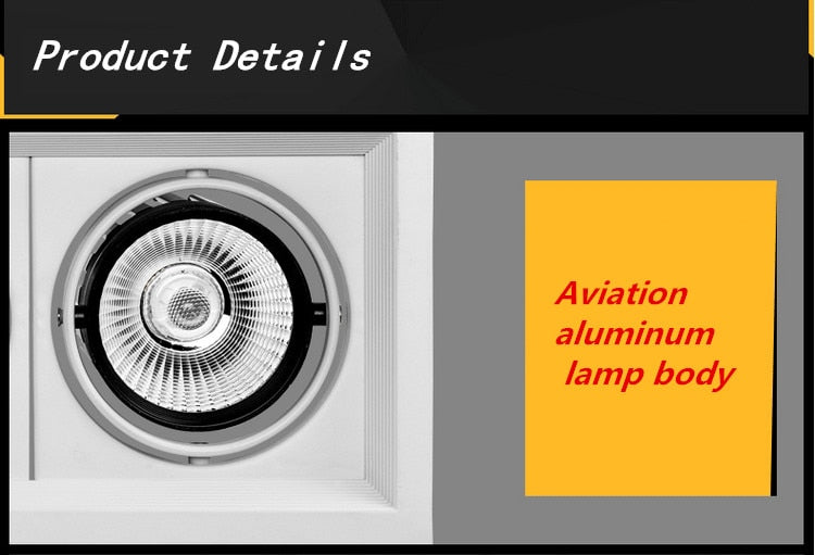 LED Downlight double Dimmable downlight light Ceiling Spot Light 10w 20W 30W AC85-265V ceiling recessed Lights Indoor Lighting