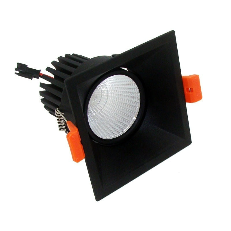 Anti-glare LED Downlight 12w COB High Brightness Led Spot Light For Living Room Embedded Ceiling Lamp Square Light AC85-265V