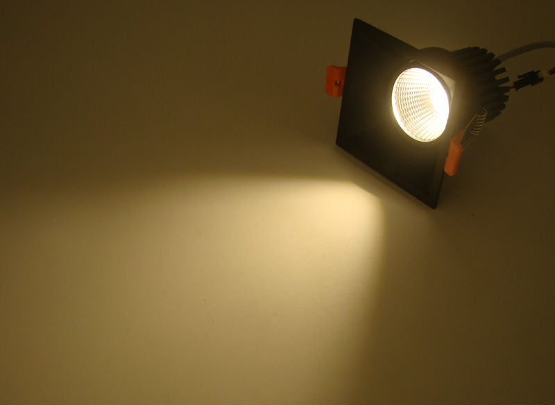 Anti-glare LED Downlight 12w COB High Brightness Led Spot Light For Living Room Embedded Ceiling Lamp Square Light AC85-265V