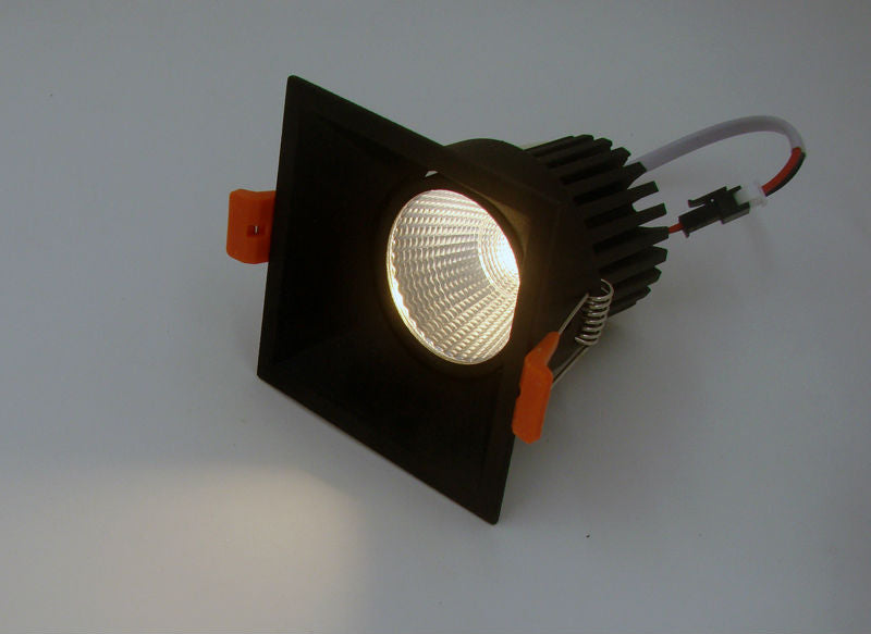 Anti-glare LED Downlight 12w COB High Brightness Led Spot Light For Living Room Embedded Ceiling Lamp Square Light AC85-265V