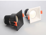 Anti-glare LED Downlight 12w COB High Brightness Led Spot Light For Living Room Embedded Ceiling Lamp Square Light AC85-265V