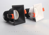 Anti-glare LED Downlight 12w COB High Brightness Led Spot Light For Living Room Embedded Ceiling Lamp Square Light AC85-265V
