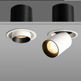 Dimmable Recessed Folding Rotation 360° LED Downlights 12W 18W 24W COB LED Ceiling Spot lights AC85~265V Background Painting Lamp