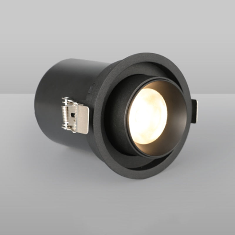 Dimmable Recessed Folding Rotation 360° LED Downlights 12W 18W 24W COB LED Ceiling Spot lights AC85~265V Background Painting Lamp