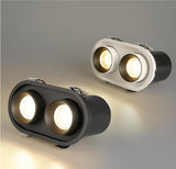 Dimmable Recessed Folding Rotation 360° LED Downlights 12W 18W 24W COB LED Ceiling Spot lights AC85~265V Background Painting Lamp