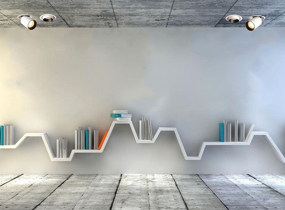 Dimmable Recessed Folding Rotation 360° LED Downlights 12W 18W 24W COB LED Ceiling Spot lights AC85~265V Background Painting Lamp