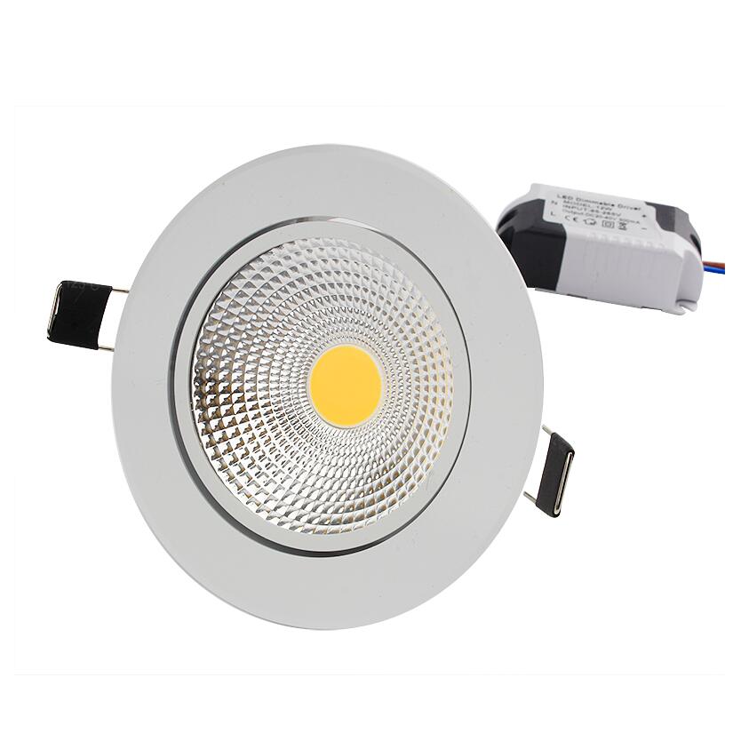 Super Bright Dimmable Led downlight COB Spot Light 5W 7W 9W 12W recessed led spot Lights Bulbs Indoor Lighting