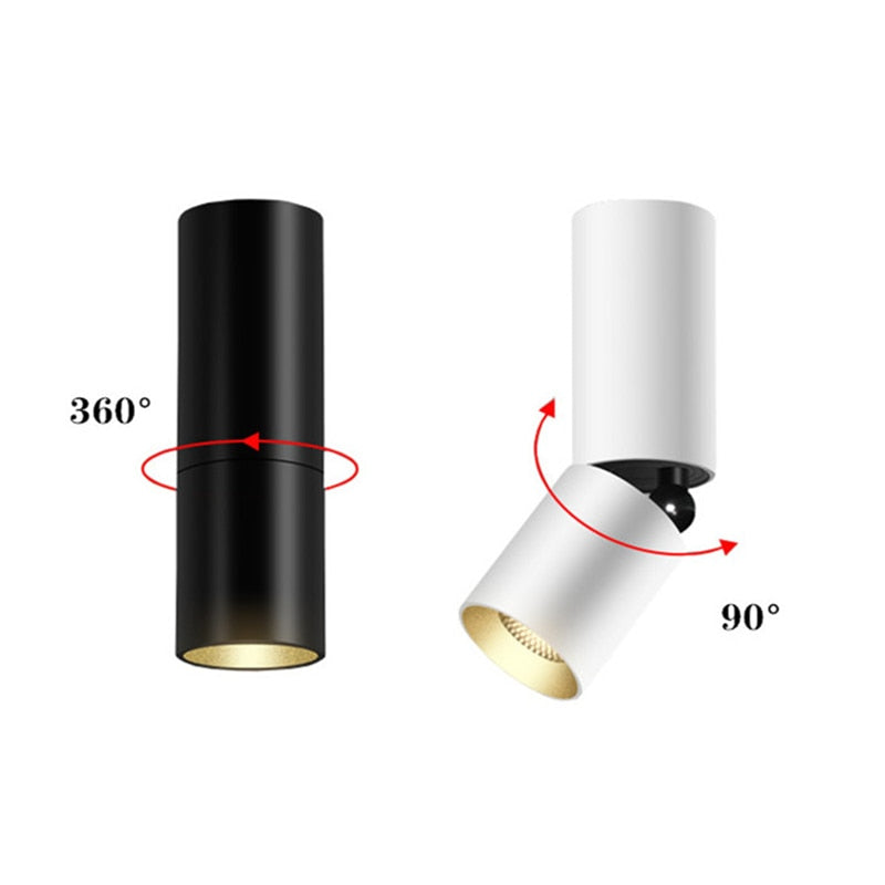 Led Surface Mounted Ceiling Downlight 3W 7W 10W ,Adjustable 360 degrees Spot light for indoor Foyer,Living Room Kitchen