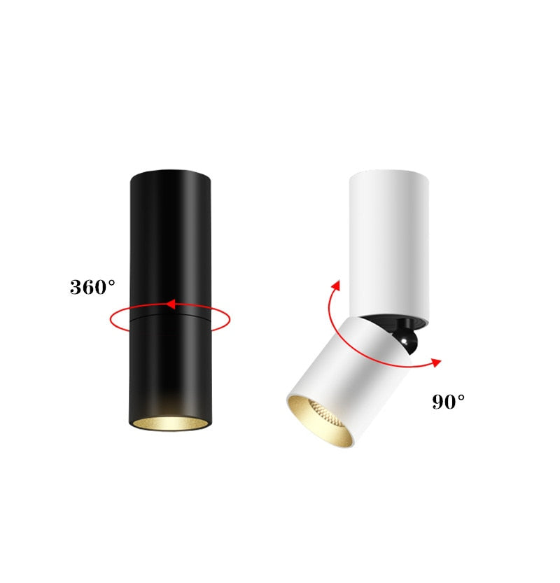 Led Surface Mounted Ceiling Downlight 3W 7W 10W ,Adjustable 360 degrees Spot light for indoor Foyer,Living Room Kitchen