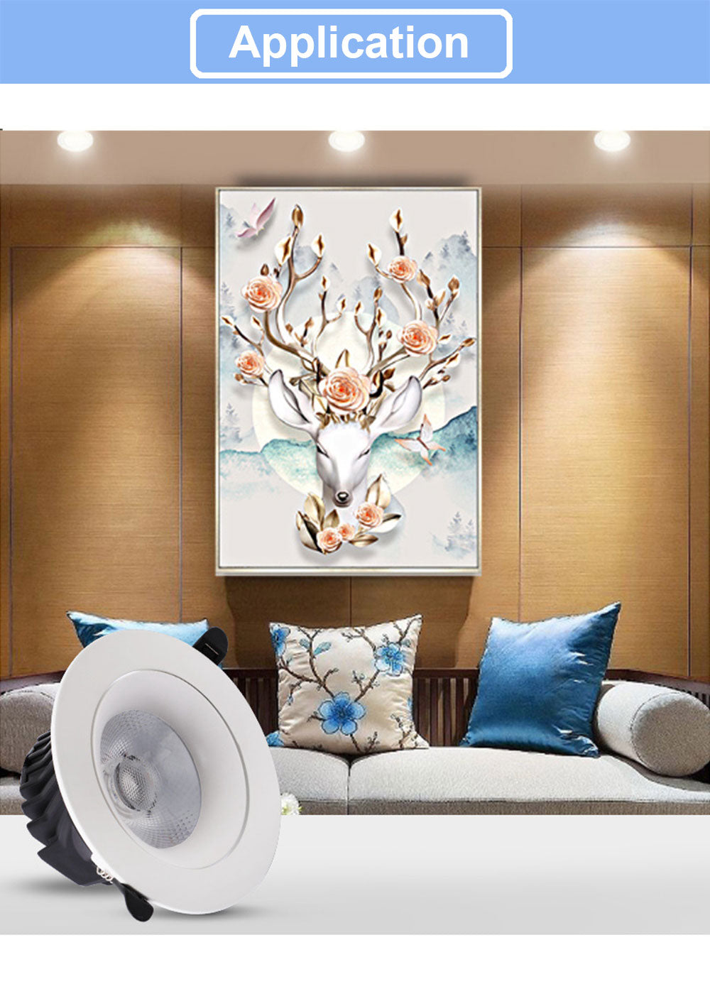 Recessed LED Downlight 5W 10W 15W 20W 30W Adjustable Spot LED Ceiling Down light 90-260V Dimmable LED Spotlight