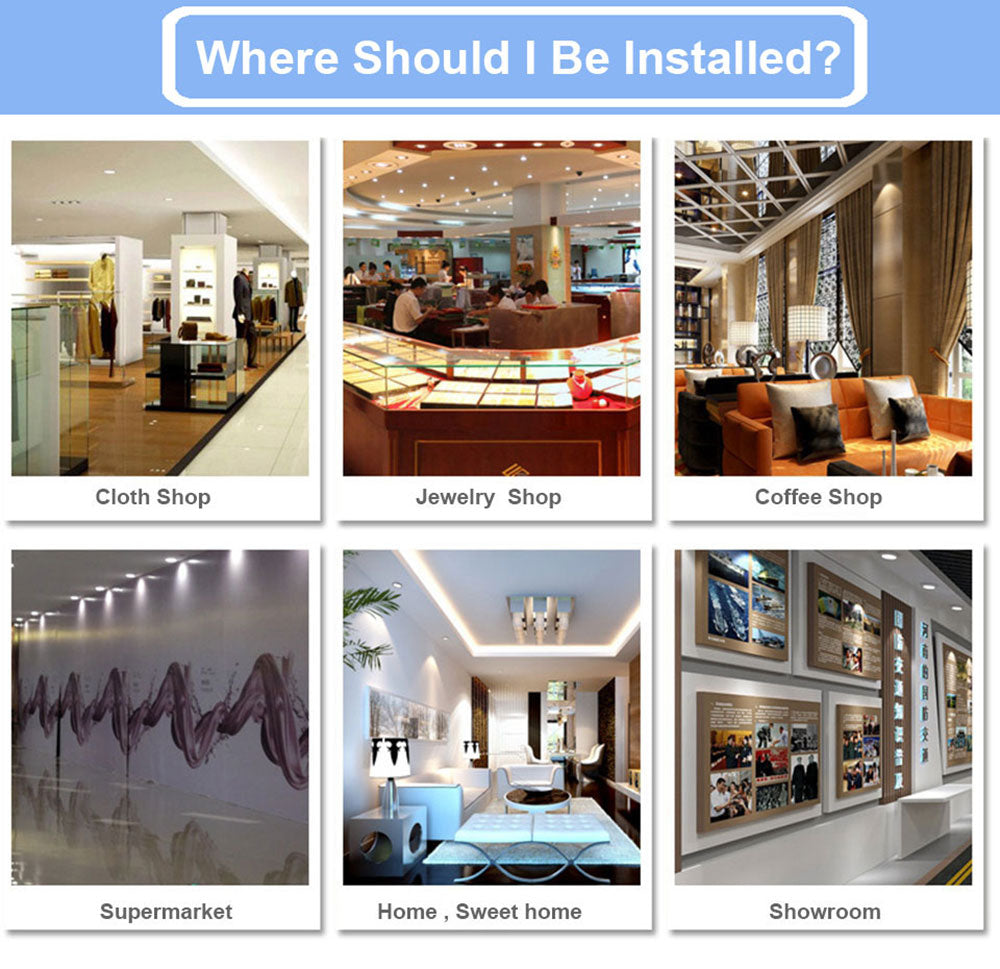 Recessed LED Downlight 5W 10W 15W 20W 30W Adjustable Spot LED Ceiling Down light 90-260V Dimmable LED Spotlight