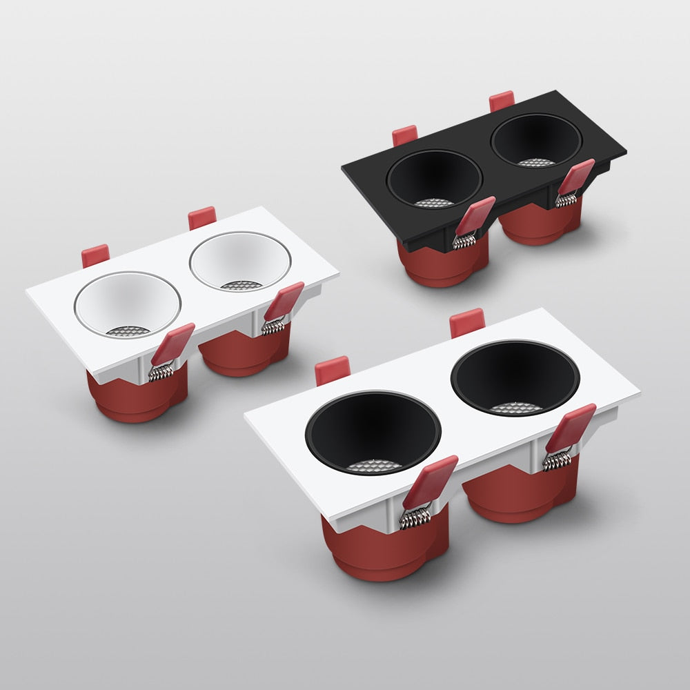 DBF 2021 New Honeycomb Nest LED Ceiling Spot Lights 14W 24W 30W Angle Adjustable Recessed Downlight for Living room Bedroom