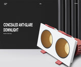 DBF 2021 New Honeycomb Nest LED Ceiling Spot Lights 14W 24W 30W Angle Adjustable Recessed Downlight for Living room Bedroom