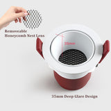 DBF 2021 New Honeycomb Nest LED Ceiling Spot Lights 14W 24W 30W Angle Adjustable Recessed Downlight for Living room Bedroom