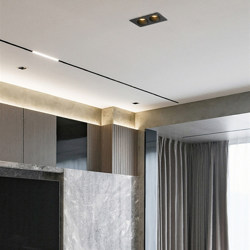 DBF 2021 New Honeycomb Nest LED Ceiling Spot Lights 14W 24W 30W Angle Adjustable Recessed Downlight for Living room Bedroom