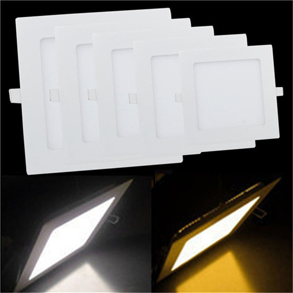 Led Panel Light 6W 6pcs/lot Round Square LED Spot light 9W 220V ceiling light Indoor Recessed Downlight 3W 4W for Home Hotel