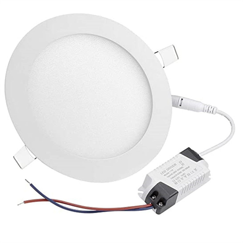 Led Panel Light 6W 6pcs/lot Round Square LED Spot light 9W 220V ceiling light Indoor Recessed Downlight 3W 4W for Home Hotel