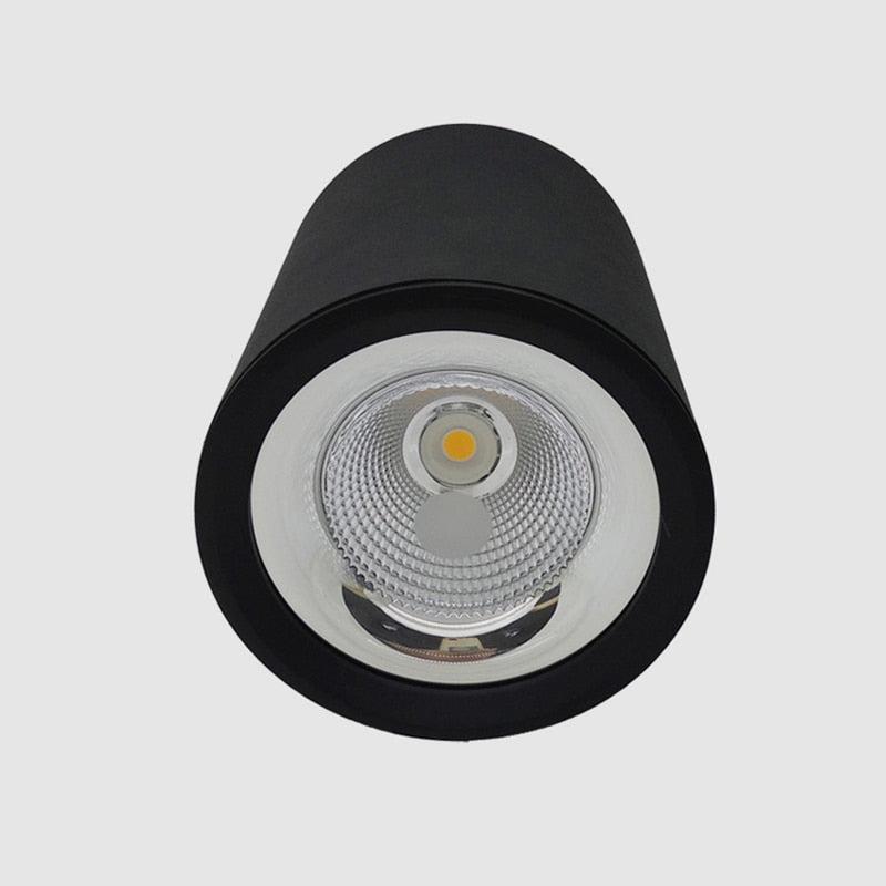 Round Dimmable COB LED Downlights 7W 9W 12W LED Ceiling Spot lights AC85~265V LED Ceiling Lamps Warm/Cold White Indoor Lighting