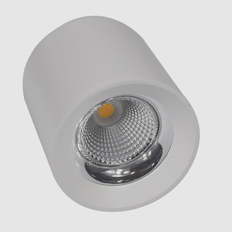 Round Dimmable COB LED Downlights 7W 9W 12W LED Ceiling Spot lights AC85~265V LED Ceiling Lamps Warm/Cold White Indoor Lighting