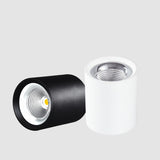 Round Dimmable COB LED Downlights 7W 9W 12W LED Ceiling Spot lights AC85~265V LED Ceiling Lamps Warm/Cold White Indoor Lighting