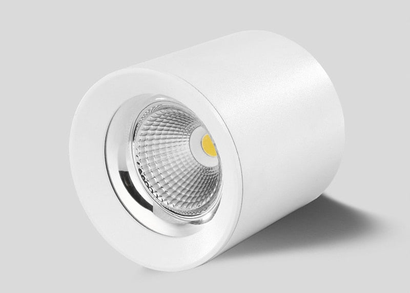 Round Dimmable COB LED Downlights 7W 9W 12W LED Ceiling Spot lights AC85~265V LED Ceiling Lamps Warm/Cold White Indoor Lighting