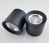 Round Dimmable COB LED Downlights 7W 9W 12W LED Ceiling Spot lights AC85~265V LED Ceiling Lamps Warm/Cold White Indoor Lighting